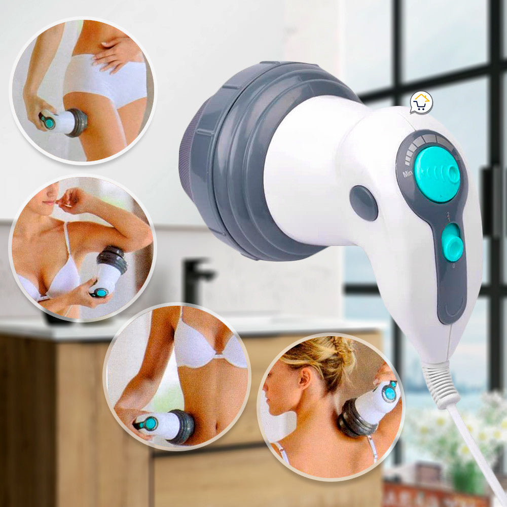 Masajeador Corporal 4 Cabezas M240 – Masaje Eléctrico Portátil para Espalda, Cuello y Piernas