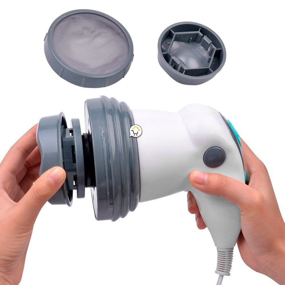 Masajeador Corporal 4 Cabezas M240 – Masaje Eléctrico Portátil para Espalda, Cuello y Piernas