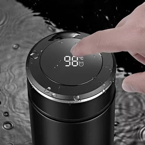 Termo Inteligente con Pantalla LED | Botella Acero Inoxidable Medidor de Temperatura 500ml