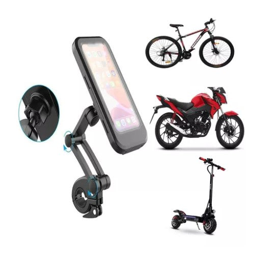 Soporte Universal Celular para Moto – Resistente, Ajustable y Fácil de Instalar Compatible con Todos los Celulares Ideal para Viajes y Rutas