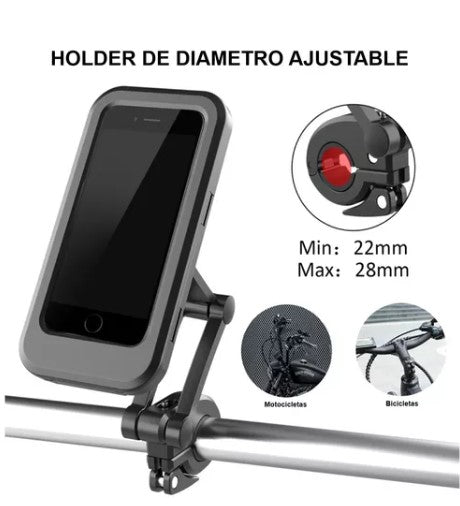 Soporte Universal Celular para Moto – Resistente, Ajustable y Fácil de Instalar Compatible con Todos los Celulares Ideal para Viajes y Rutas
