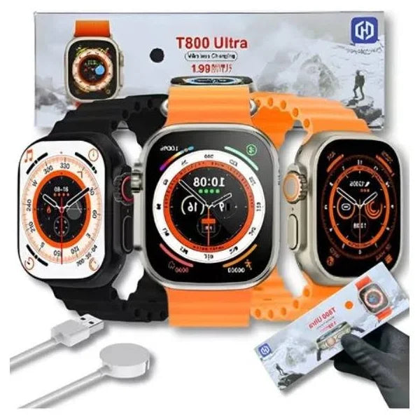 Combo AirPods Series 3 + Smartwatch T800 Ultra – Audio Estéreo HD, Conexión Bluetooth 5.3, Monitoreo Deportivo y Notificaciones Inteligentes
