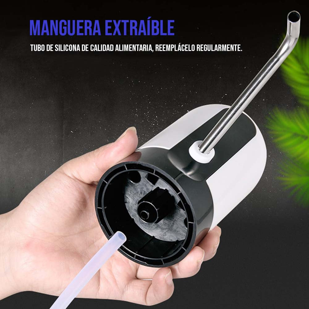 Bomba de Agua Recargable USB | Dispensador Automático de Garrafón | Portátil y Práctico