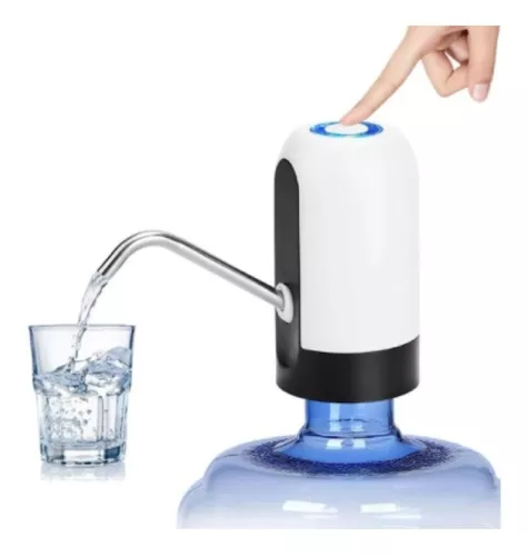 Dispensador de Agua Eléctrico Portátil con Bomba Automática, Recargable por USB y Compatible con Garrafones de 5 a 20 Litros