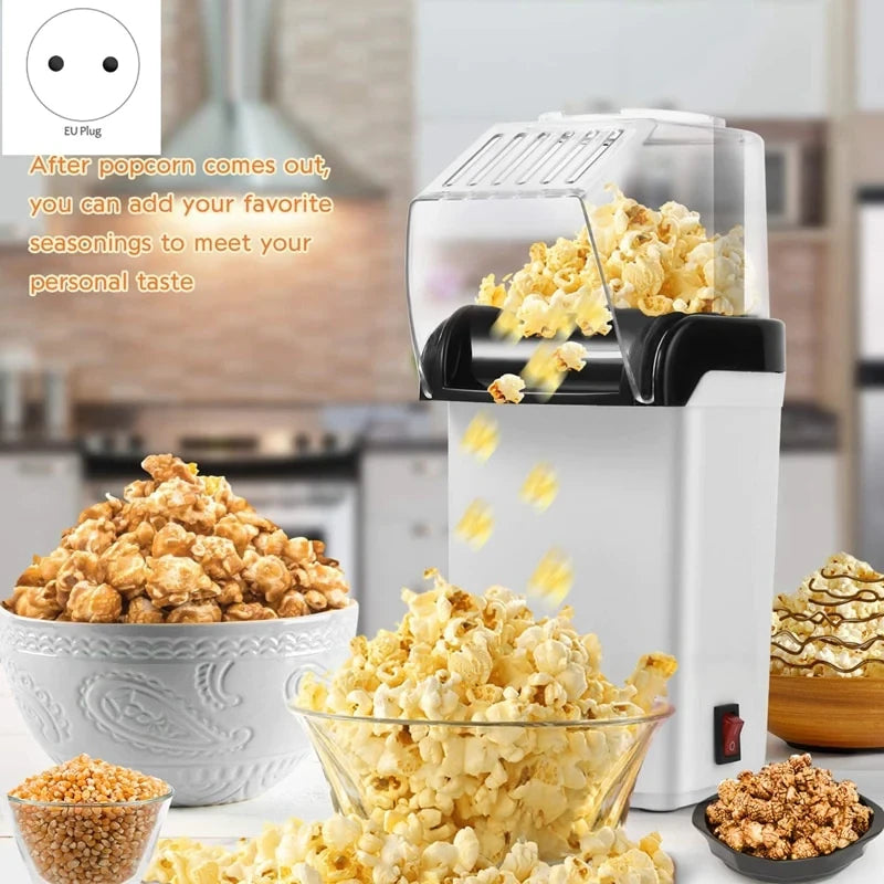 Crispetera Eléctrica sin Aceite | Máquina de Palomitas de Maíz Saludable Hogar Cocina