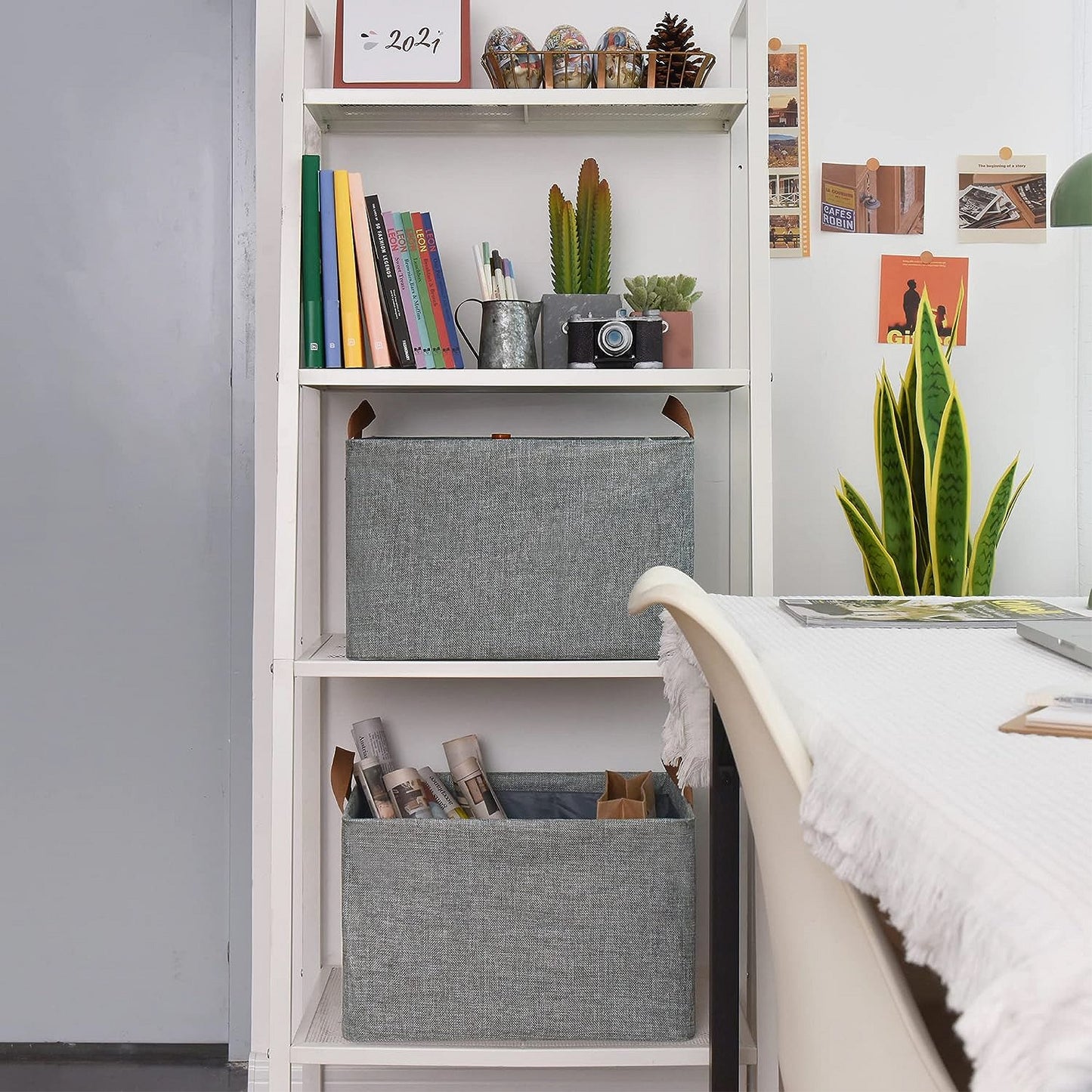 Canasta Caja Organizadora Rígida Plegable Multiuso – Ahorro de Espacio y Almacenamiento