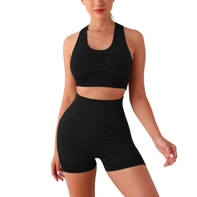 Conjunto Deportivo Dama Short + Top | Ropa Fitness Mujer Gym Running Yoga Transpirable