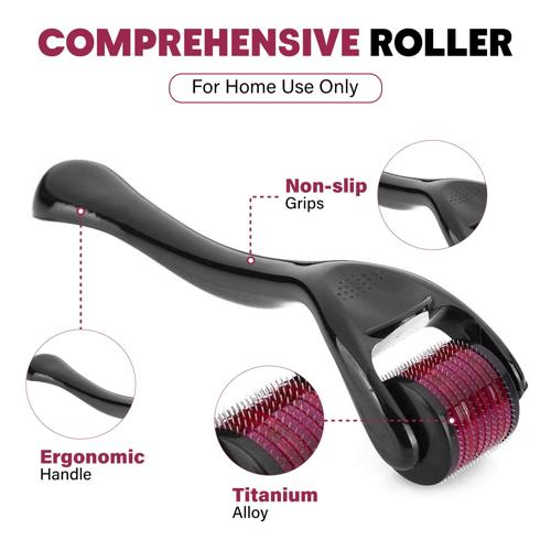 Rodillo Microagujas Dermaroller – Tratamiento Facial y Corporal para Rejuvenecimiento, Cicatrices y Estrías