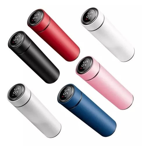 Termo Inteligente con Pantalla LED | Botella Acero Inoxidable Medidor de Temperatura 500ml