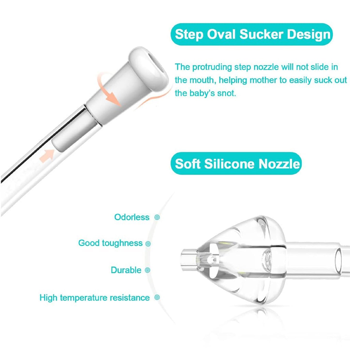 Extractor Nasal para Bebés | Aspirador Suave de Moco | Higiene y Respiración Segura