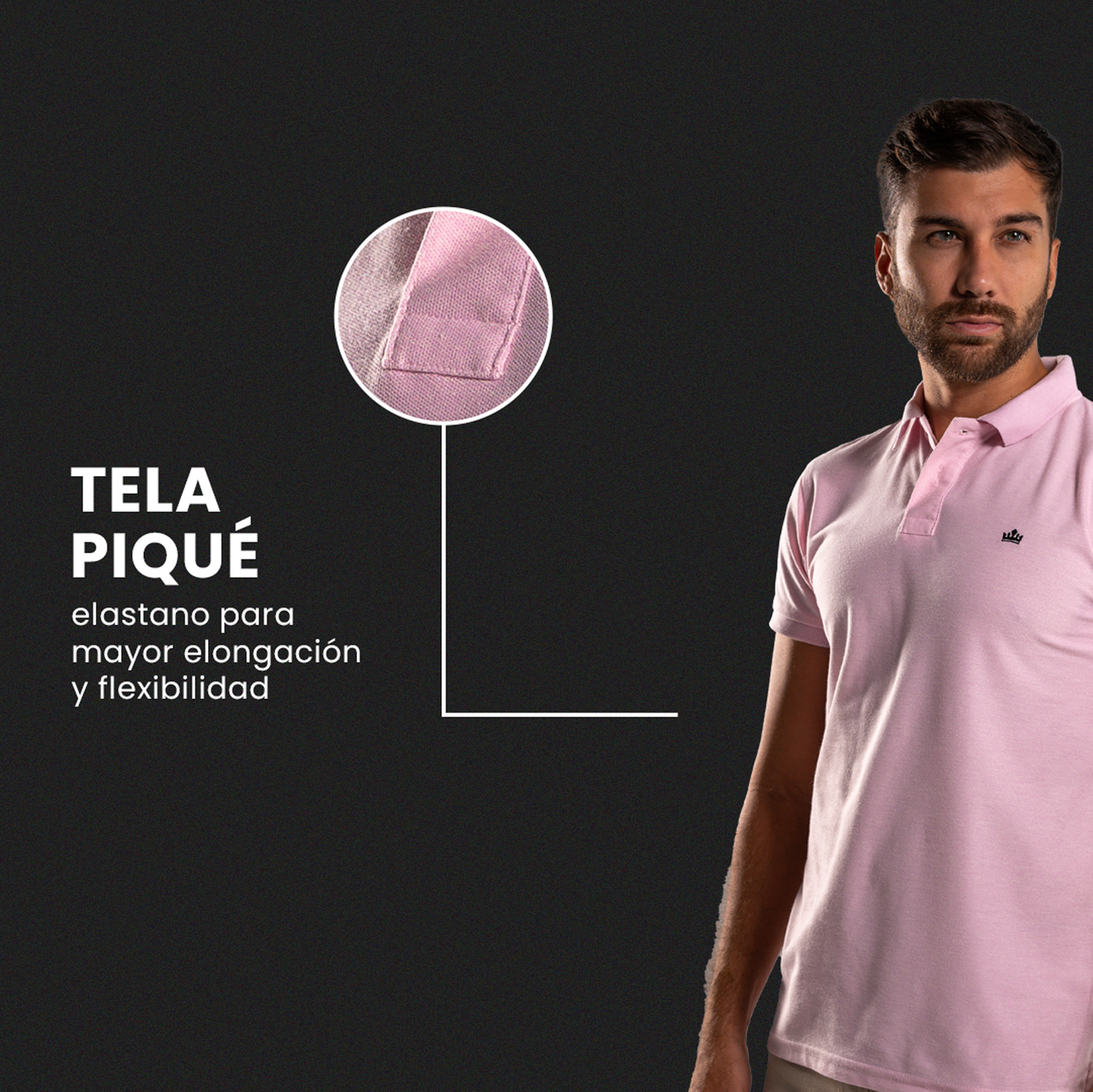 Camiseta Tipo Polo Hombre Essentials | Ropa Casual Elegante Algodón Confortable
