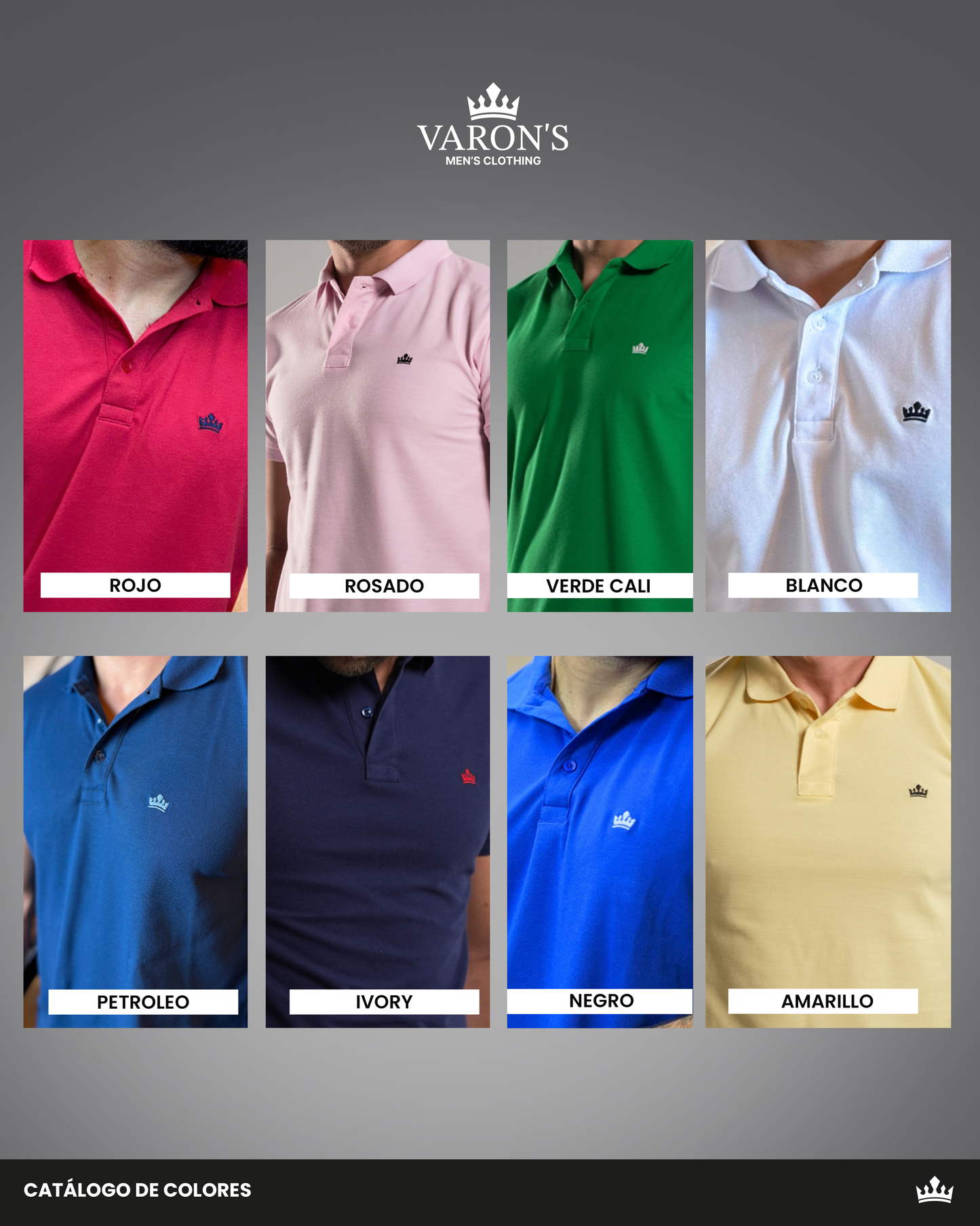 Camiseta Tipo Polo Hombre Essentials | Ropa Casual Elegante Algodón Confortable
