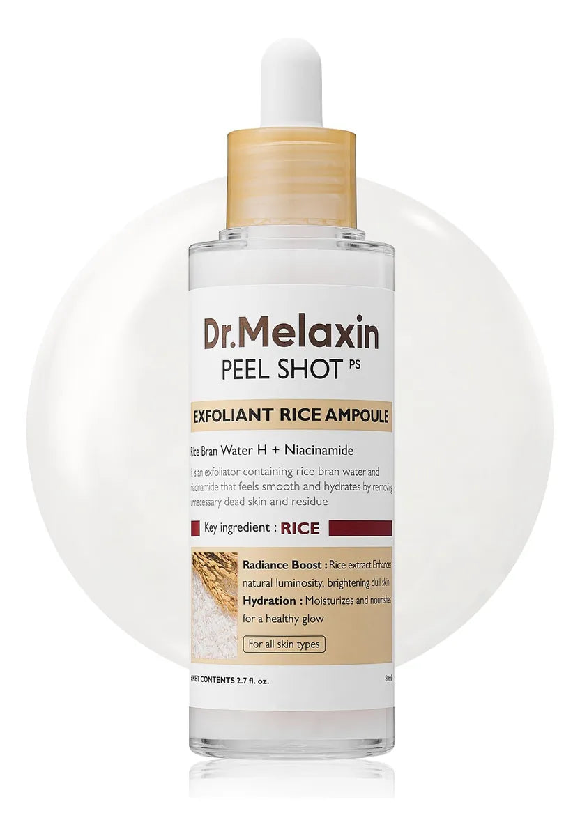 Dr. Melaxin Ampolla de Arroz 30ml – Hidratación Profunda, Luminosidad Natural y Cuidado Facial Avanzado
