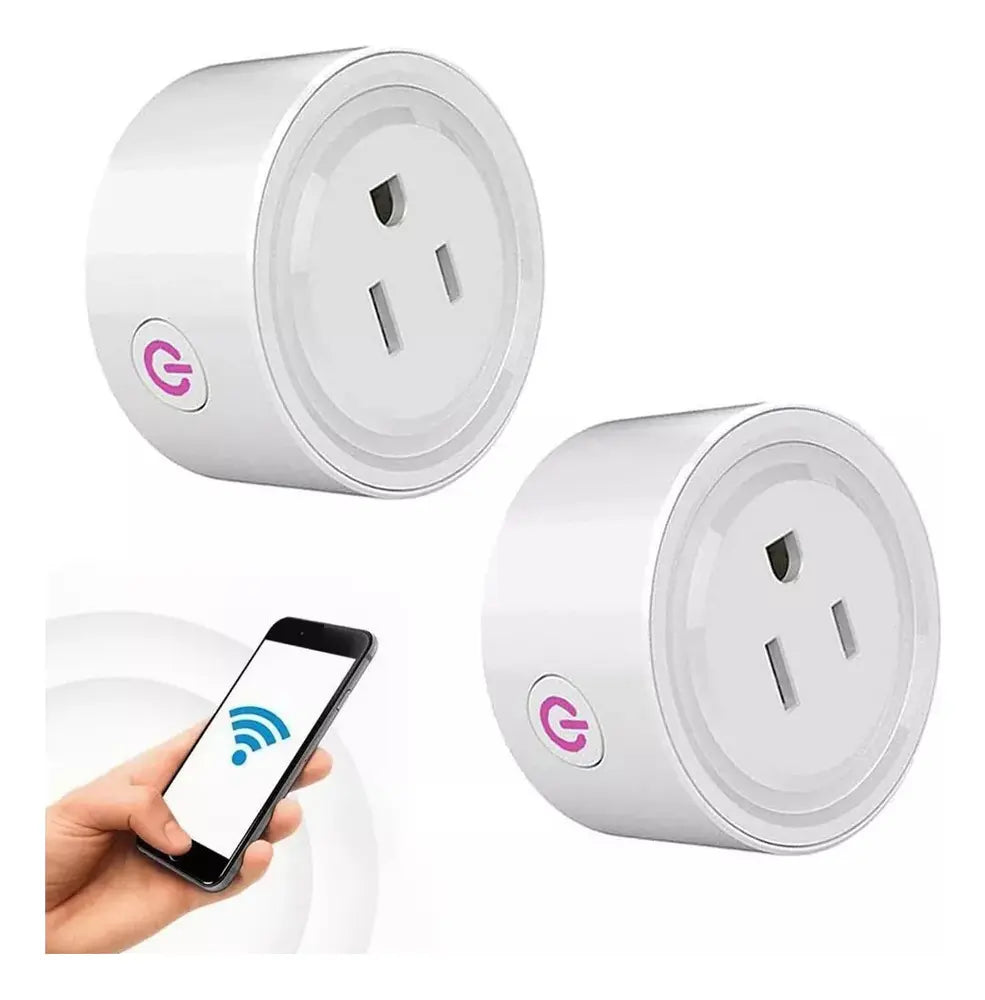 Enchufe/interruptor inteligente con tecnología de acceso remoto por Wi-Fi.