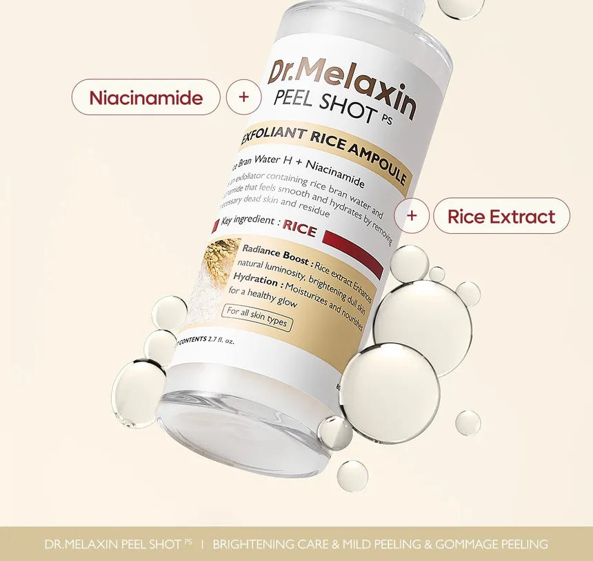 Dr. Melaxin Ampolla de Arroz 30ml – Hidratación Profunda, Luminosidad Natural y Cuidado Facial Avanzado