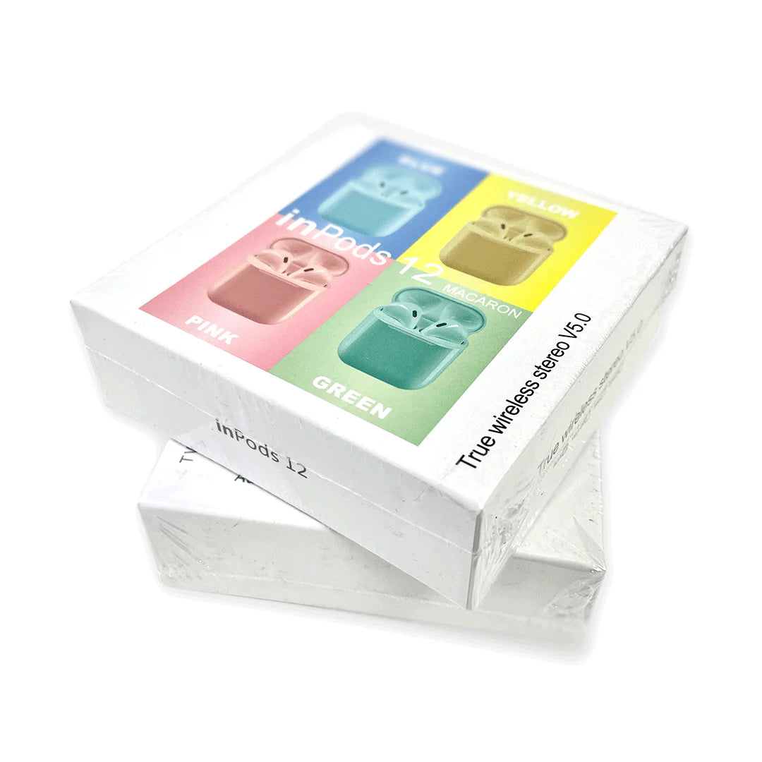 Audífonos Inalámbricos INPODS 12 – Bluetooth 5.0, Sonido Estéreo HD, Micrófono Integrado y Batería de Larga Duración