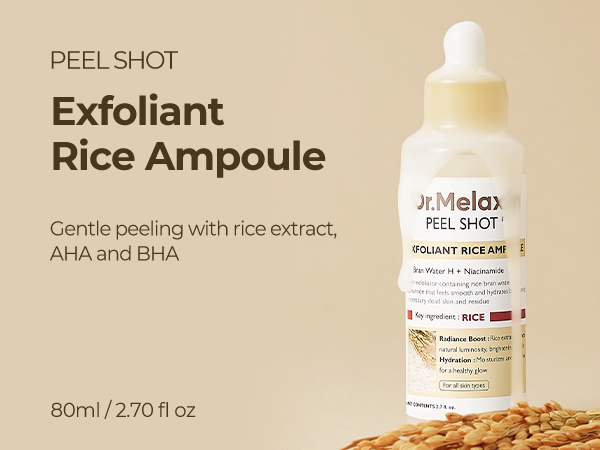 Dr. Melaxin Ampolla de Arroz 30ml – Hidratación Profunda, Luminosidad Natural y Cuidado Facial Avanzado